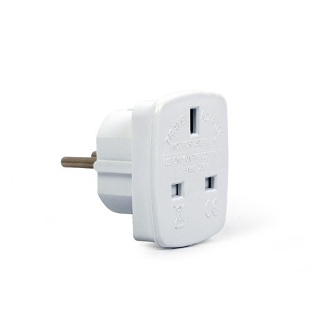 Gembird | AC power adapter, UK socket to EU Schuko plug, 7.5 A | Travel adapter